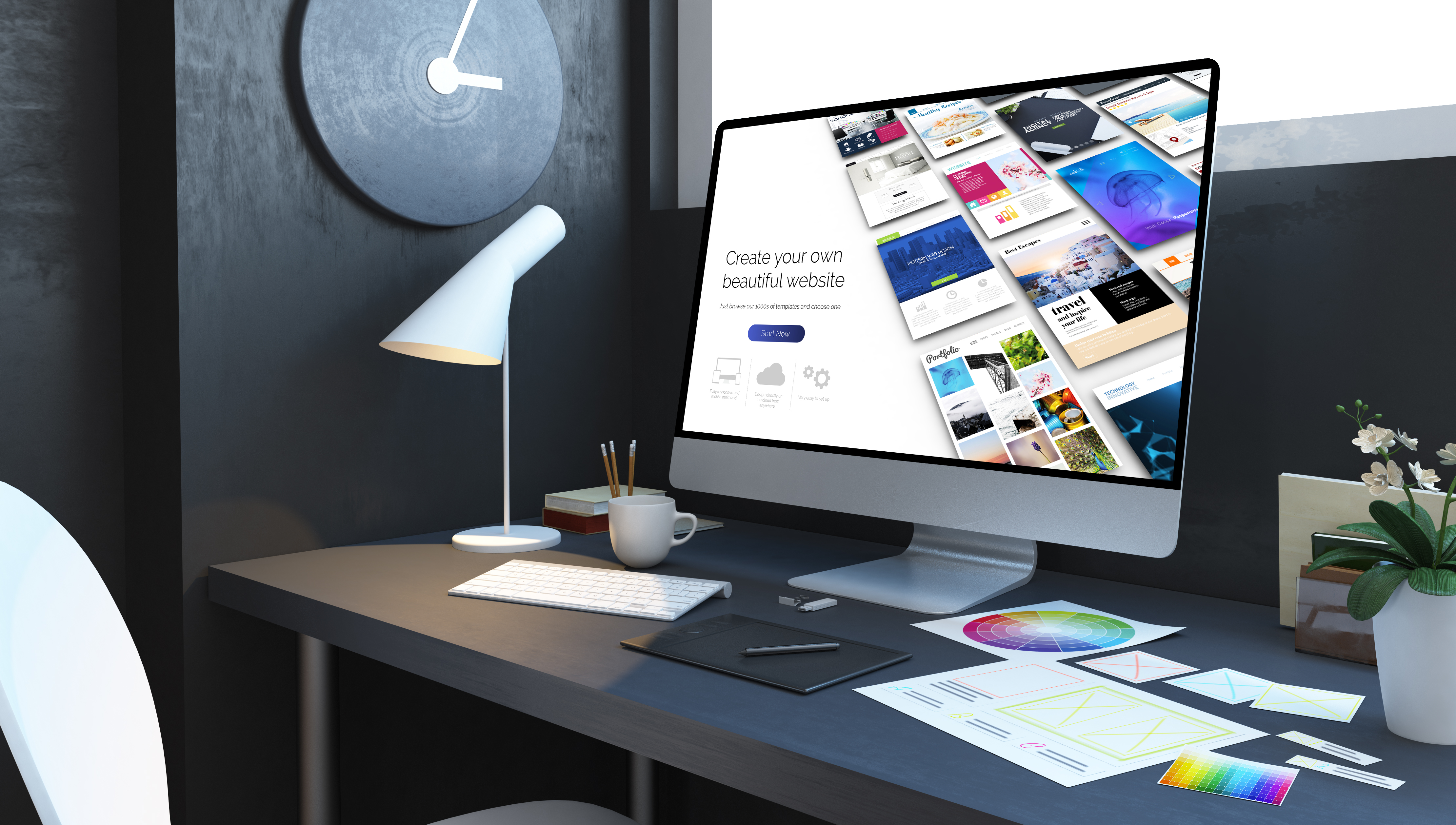website-builder-workplace-interior-3d-rendering